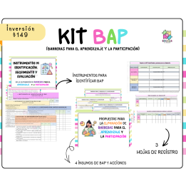 KIT BARRERAS PARA EL APRENDIZAJE Y LA PARTICIPACIÓN